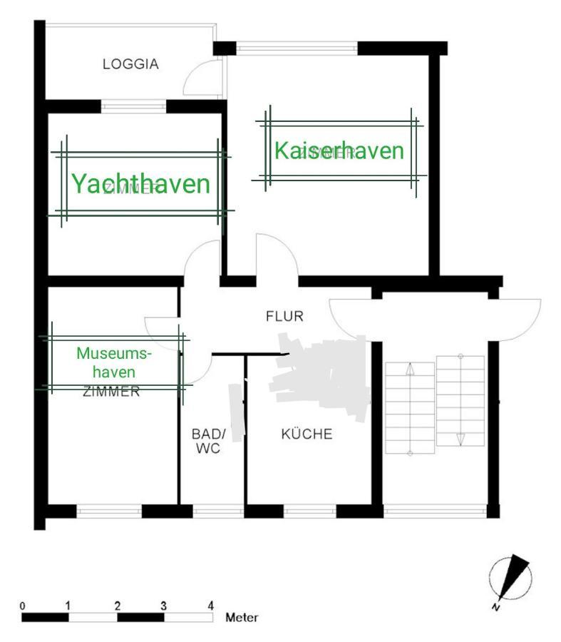 Ferienwohnung Breitschuhs Havenwelten ブレーマーハーフェン エクステリア 写真